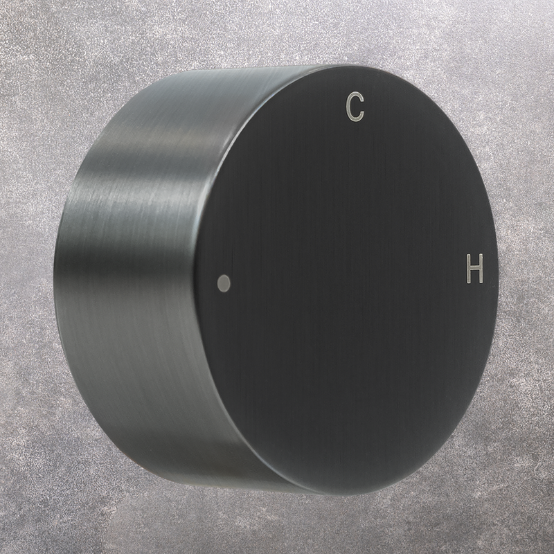 Simon Brushed Gunmetal Progressive Circle Mixer Buildmat