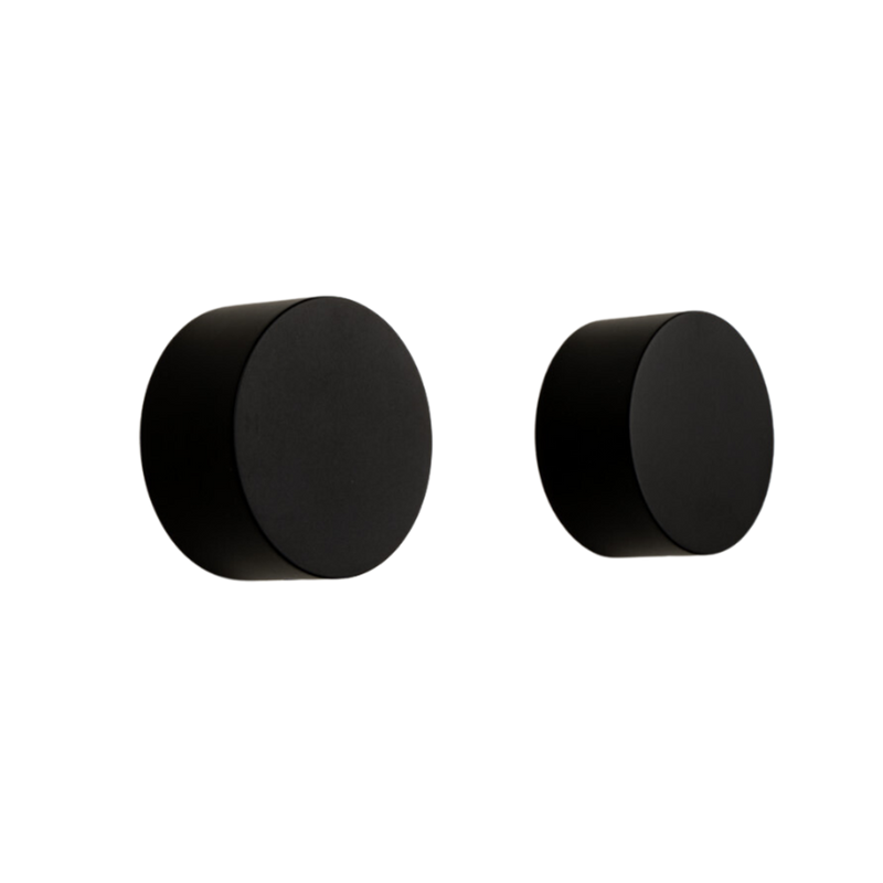 Simon Matte Black Simple Circle Handles