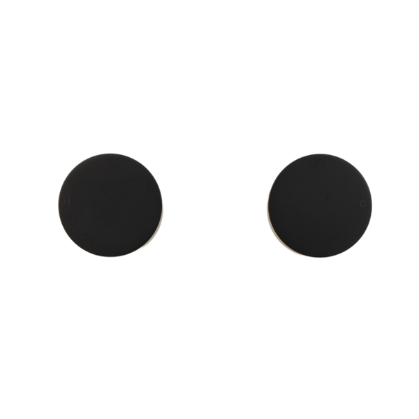 Alma Simon Matte Black Simple Circle Handles