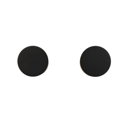 Simon Matte Black Simple Circle Handles