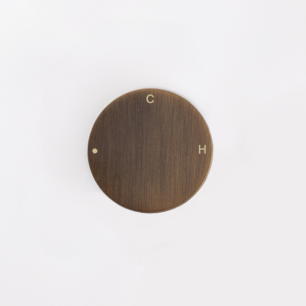 Alma Simon Brushed Vintage Antique Brass Progressive Circle Mixer