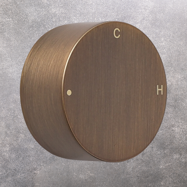 Alma Simon Brushed Vintage Antique Brass Progressive Circle Mixer