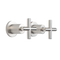 Alma Cora Brushed Nickel Cross Tap Handles