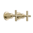 Cora Brushed Brass Gold Cross Tap Handles