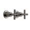 Alma Cora Brushed Gunmetal Cross Tap Handles