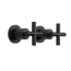 Cora Matte Black Cross Tap Handles