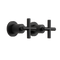 Alma Cora Matte Black Cross Tap Handles