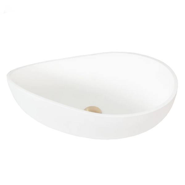 Keva Elegance Matte White Above Counter Basin