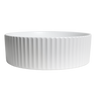 Alma Camilla Fluted Matte White Basin