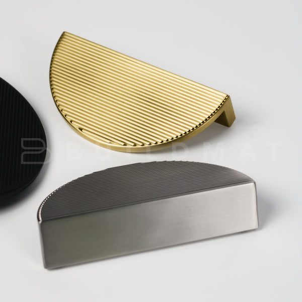 Momo Handles Momo Barrington Eclipse Ribbed 96mm Matte Brass