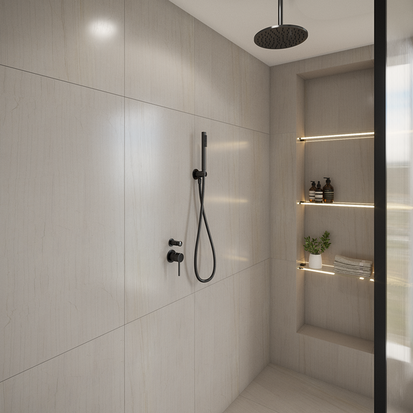 Alma Mira Brushed Gunmetal Hand Shower and Hose