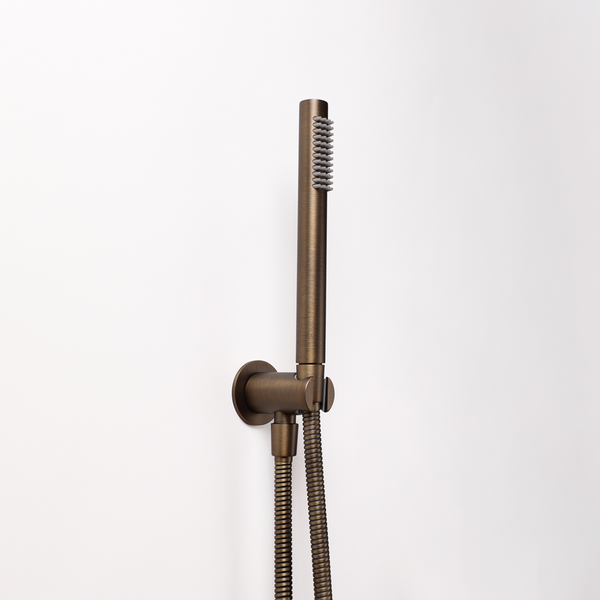 Alma Mira Brushed Vintage Antique Brass Hand Shower and Hose