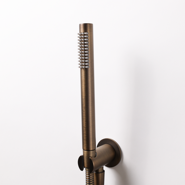 Alma Mira Brushed Vintage Antique Brass Hand Shower and Hose