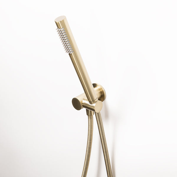 Alma Roni Hand Shower on Swivel Holder Brushed Brass Gold