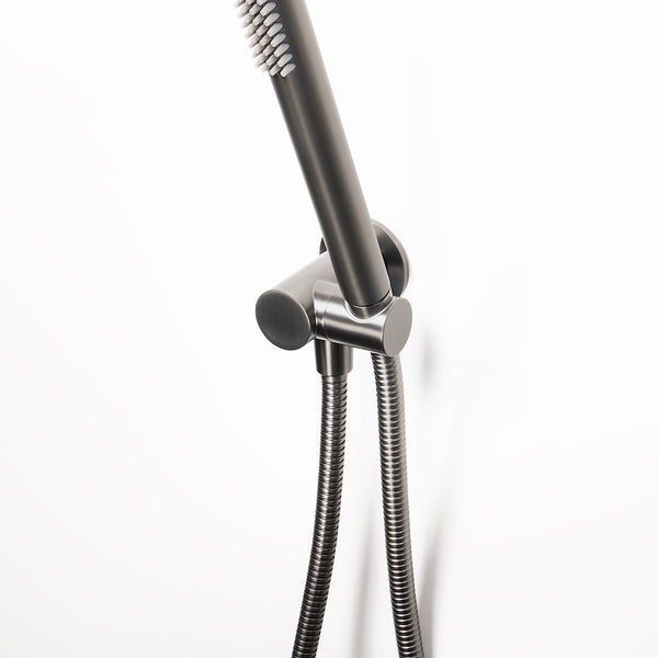 Alma Roni Hand Shower on Swivel Holder Brushed Gunmetal
