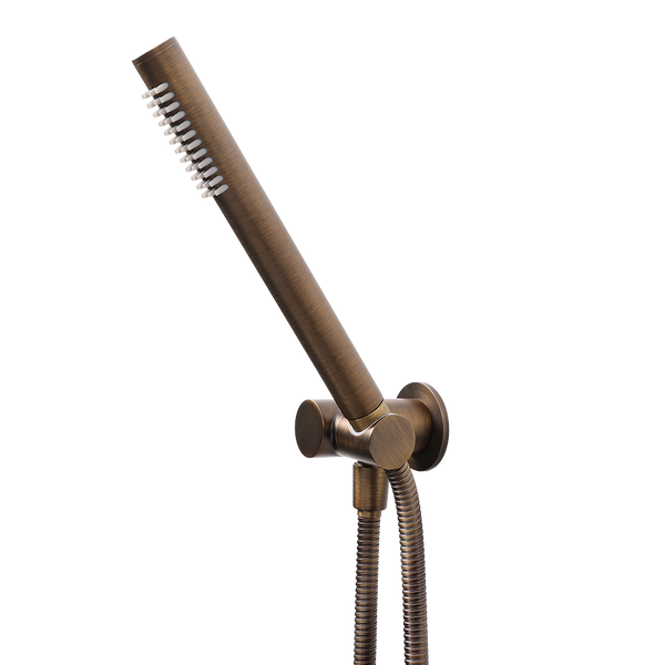 Alma Roni Hand Shower on Swivel Holder Brushed Vintage Antique Brass