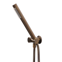 Alma Roni Hand Shower on Swivel Holder Brushed Vintage Antique Brass