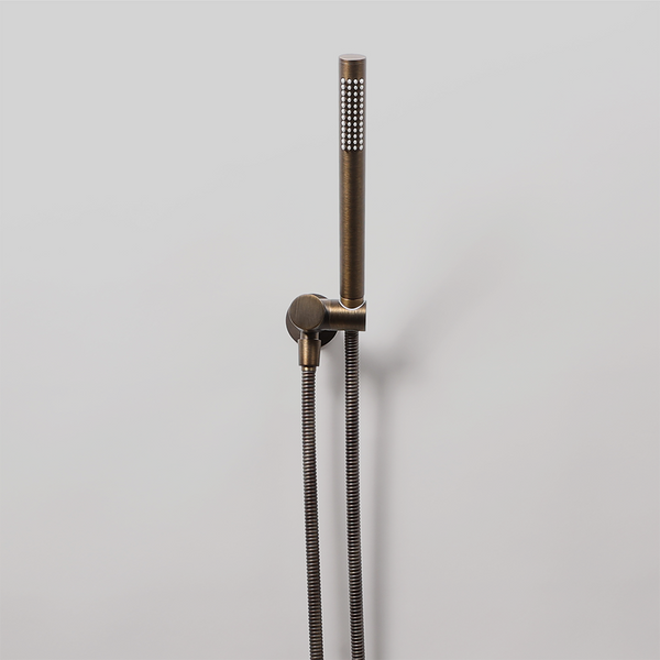 Alma Roni Hand Shower on Swivel Holder Brushed Vintage Antique Brass
