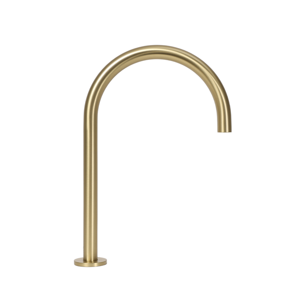 Alma Henry Swivel Hob Spout 363mm Brushed Brass Gold