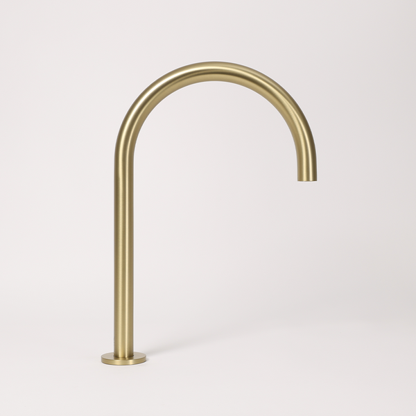 Alma Henry Swivel Hob Spout 363mm Brushed Brass Gold