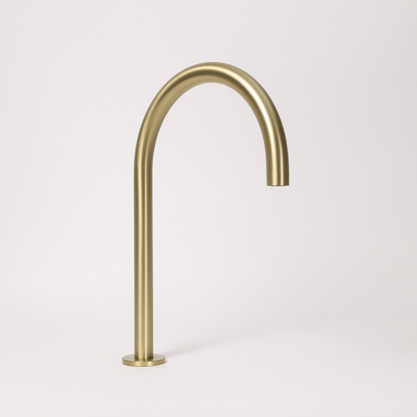 Alma Henry Swivel Hob Spout 363mm Brushed Brass Gold