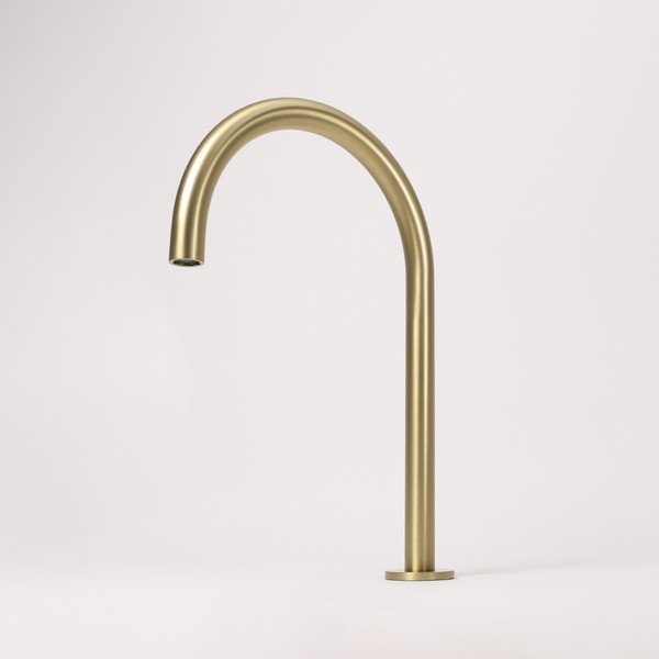 Alma Henry Swivel Hob Spout 363mm Brushed Brass Gold