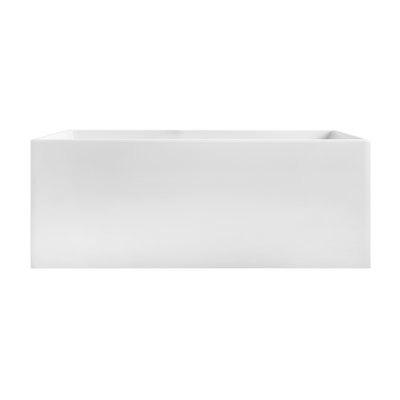 Decina 1700mm Bianco Back To Wall Corner freestanding Bath Gloss White