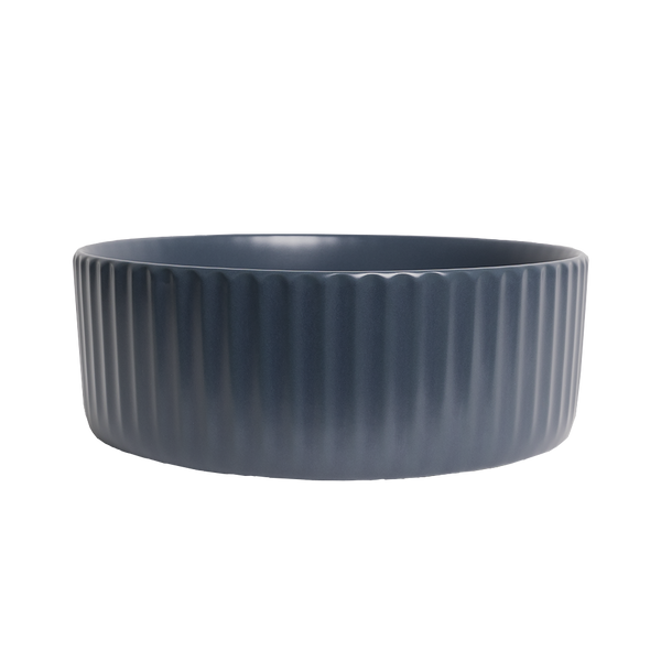 Alma Lula Mini Fluted Matte Blue Basin