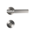 Alma Brushed Nickel Linear Door Handle with Linear Lock Set