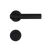 Alma Matte Black Linear Door Handle with Linear Lock Set