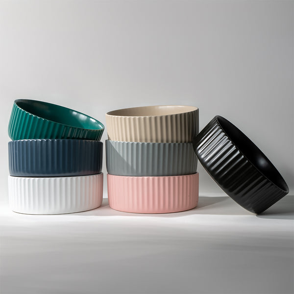 Alma Lula Mini Fluted Matte Ecru Sand Basin