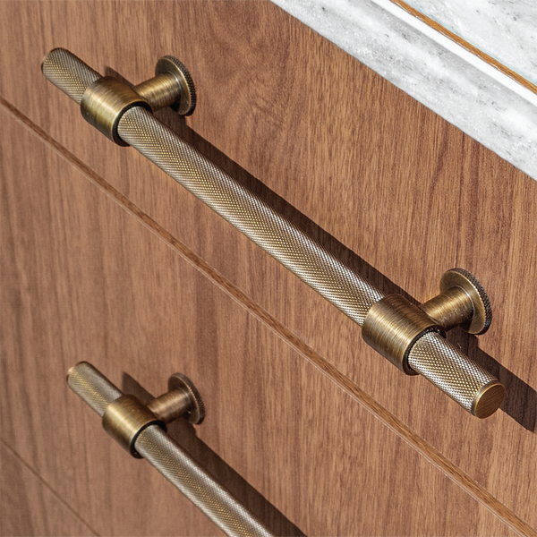 Momo Handles Momo Belgravia Solid Brass Bar Pull 160mm Dark Brushed Brass