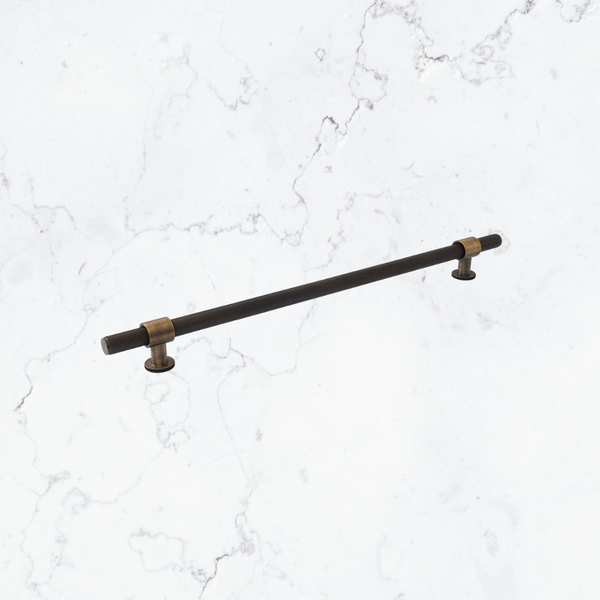 Momo Belgravia Knurled Door Pull with Back to Back Fixing 416mm Bronze