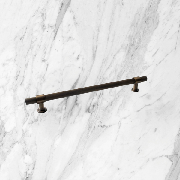 Momo Handles Belgravia Knurled Solid Brass Entrance Pull Handle Bronze