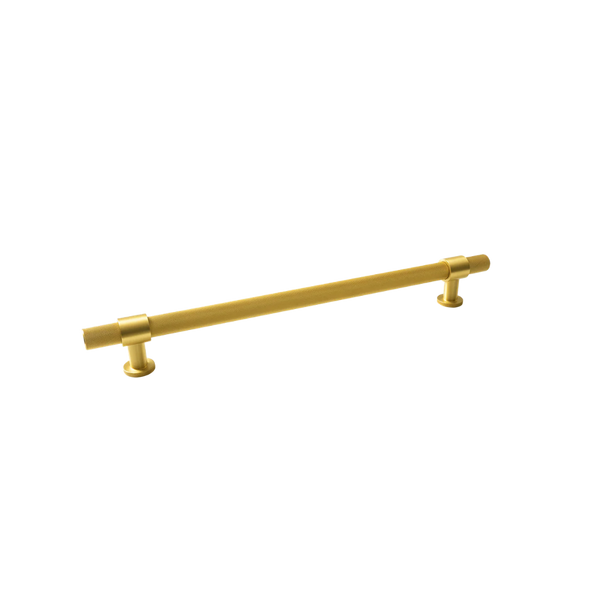 Momo Handles Belgravia Knurled Solid Brass Entrance Pull Handle Brushed Satin Brass