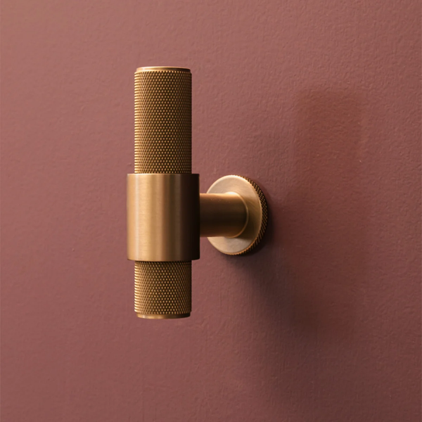 Momo Handles Belgravia Small Wall Hook Brushed Satin Brass