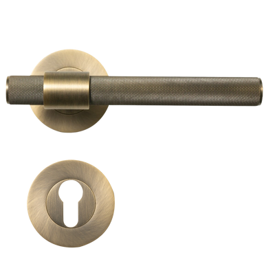 Momo Belgravia Solid Brass Lever Entrance Set Dark Brushed Brass