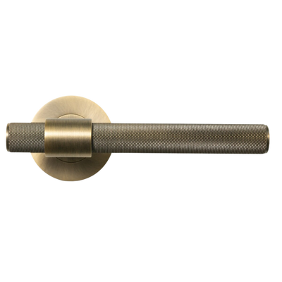Momo Belgravia Solid Brass Mortice Lock Passage Lever Set Dark Brushed Brass
