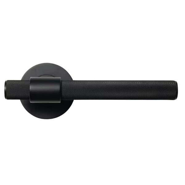 Momo Belgravia Solid Brass Mortice Lock Passage Lever Set Matte Black