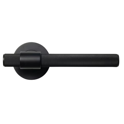 Momo Belgravia Solid Brass Mortice Lock Passage Lever Set Matte Black