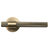 Momo Belgravia Solid Brass Tubular Latch Passage Lever Set In Dark Brushed Brass