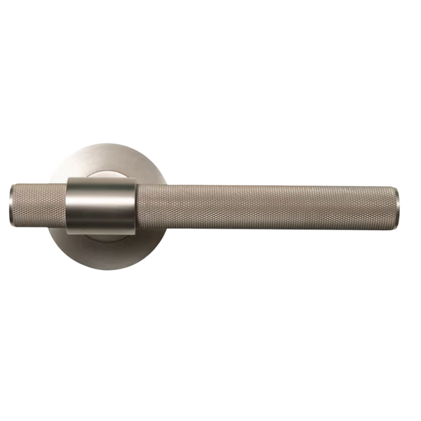 Momo Belgravia Solid Brass Tubular Latch Passage Lever Set In Dull Brushed Nickel