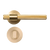 Momo Belgravia Solid Brass Tubular Latch Privacy Lever Set Brushed Satin Brass
