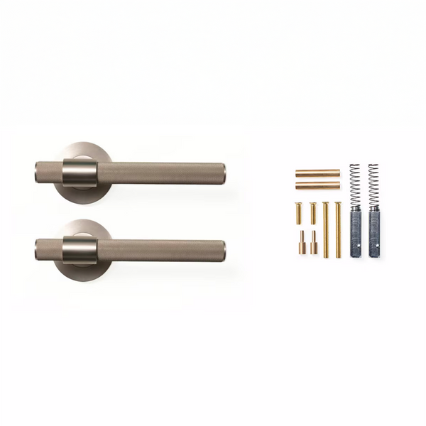 Momo Belgravia Lever Handle Set Dull Brushed Nickel