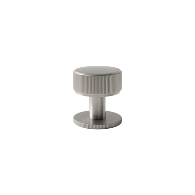 Momo Belgravia Lined Round Knob Solid Brass 35mm Dull Brushed Nickel