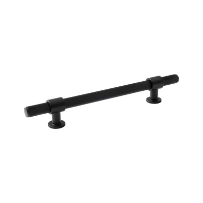 Momo Belgravia Lined Bar Pull Solid Brass 160mm Matte Black