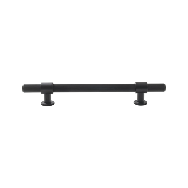 Momo Belgravia Lined Bar Pull Solid Brass 160mm Matte Black