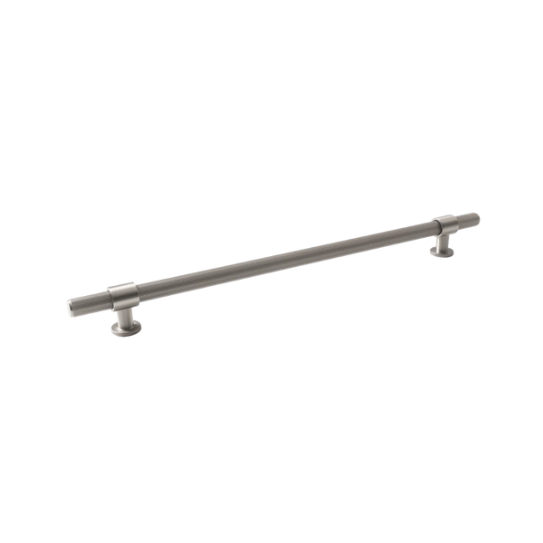 Momo Belgravia Lined Bar Pull Solid Brass 320mm Dull Brushed Nickel