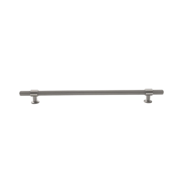 Momo Belgravia Lined Bar Pull Solid Brass 320mm Dull Brushed Nickel
