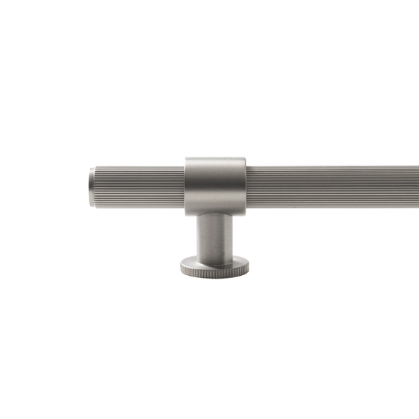 Momo Belgravia Lined Bar Pull Solid Brass 320mm Dull Brushed Nickel